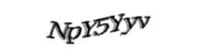 Security check image, please type the characters shown